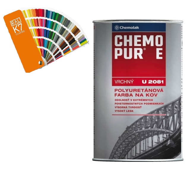 U 2081 CHEMOPUR E vrchný RAL odtiene 0,8L