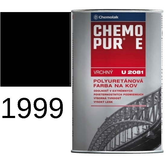 U 2081 CHEMOPUR E - 1999 vrchný 0,8L RAL 9005