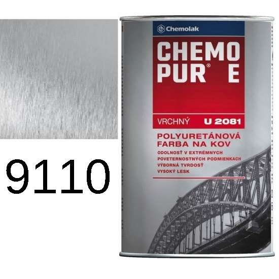 U 2081 CHEMOPUR E - 9110 vrchný 0,8L RAL 9006