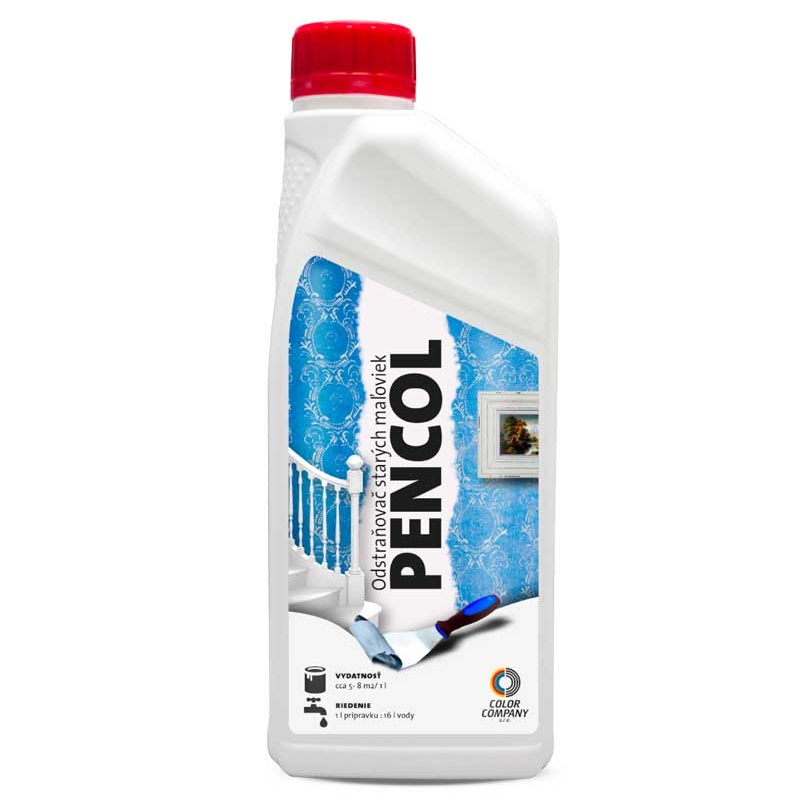 Pencol 1L – odstraňovač starých maľoviek zo stien