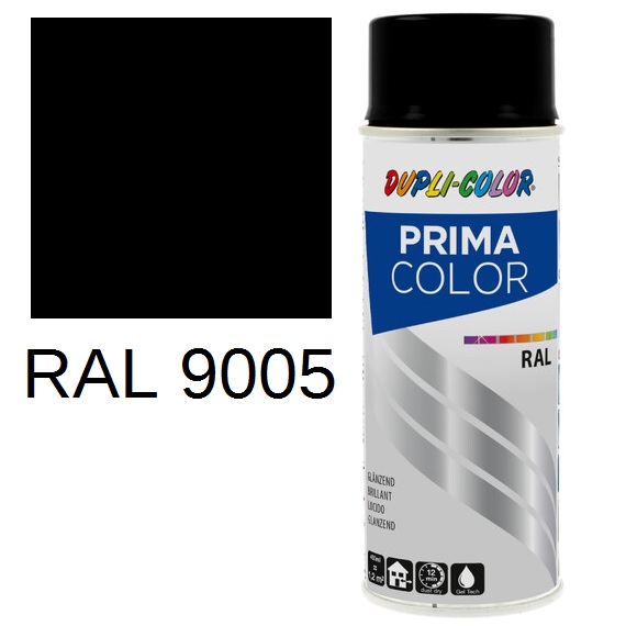 PRIMA COLOR RAL 9005 čierna lesklá 500ml