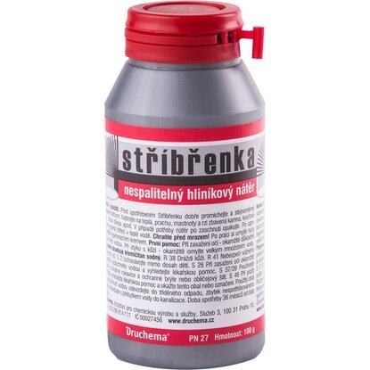 Striebrenka žiaruvzdorná farba na kachle 100g