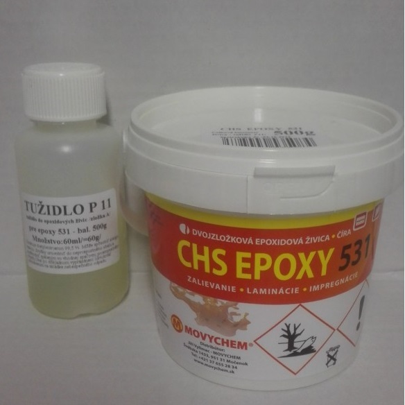 CHS EPOXY 531 sada 1kg (živica 750g+tužidlo 250g)