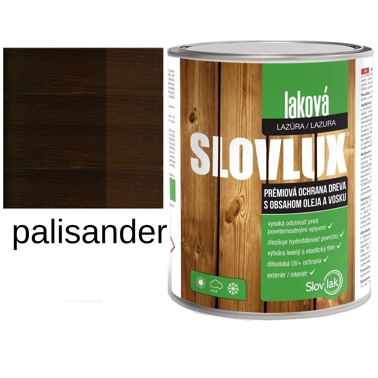 SLOVLUX laková lazúra palisander 0,7L