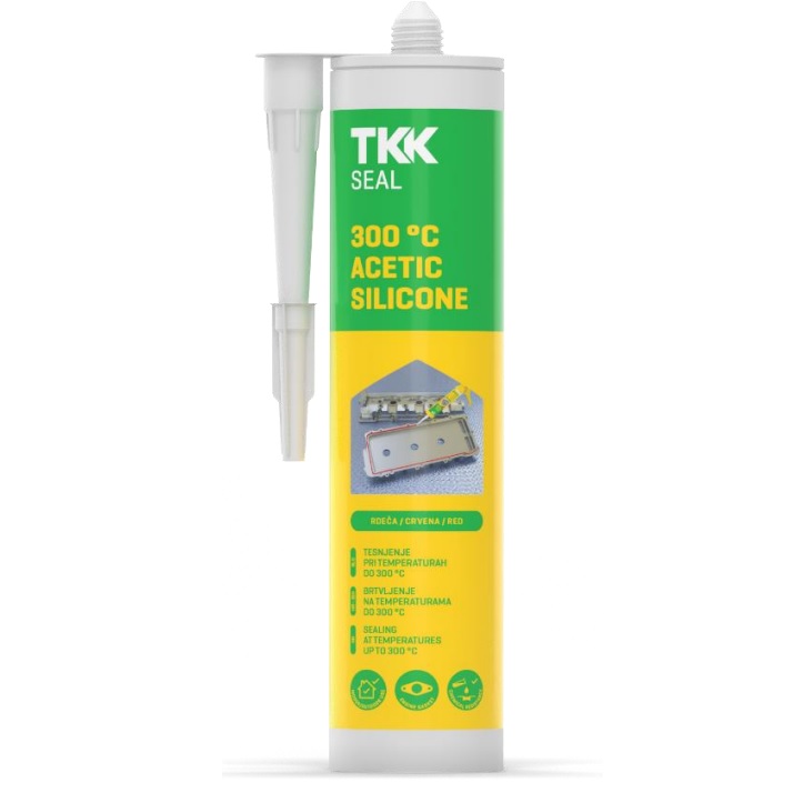 TKK Seal Tmel silikónový 300C červený 300ml